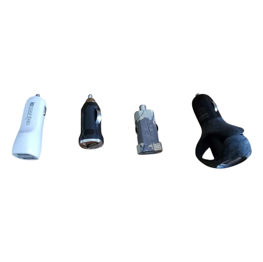 Set Of 4 Misc Used Car USB-A Chargers For 12V Car Outlet